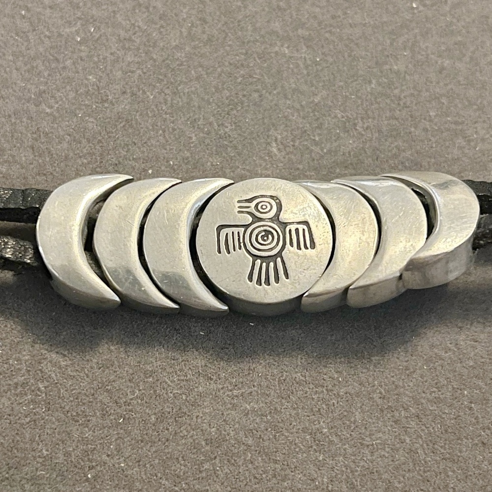 Sterling Silver and Leather Bracelet